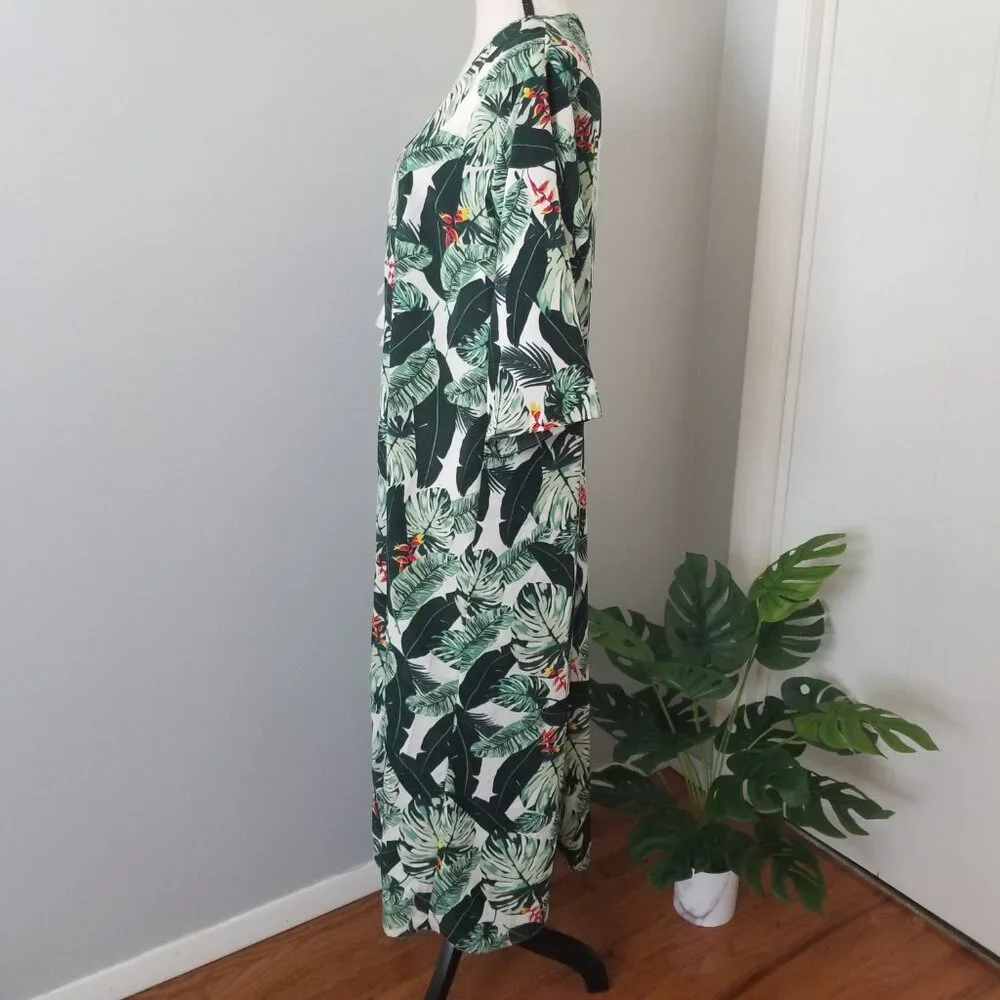 Rachel Zoe tropical swimsuit coverup O/S - Picture 3 of 7